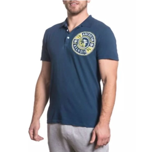 AMERICAN FIGHTER Men's Polo S/S BENJAMIN Premium - Picture 2 of 9